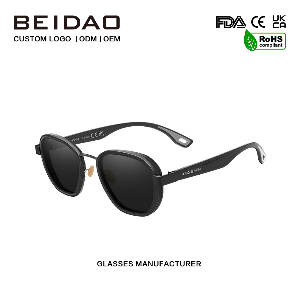 Cermin Mata Hitam Polarized Aluminium Matt Hitam