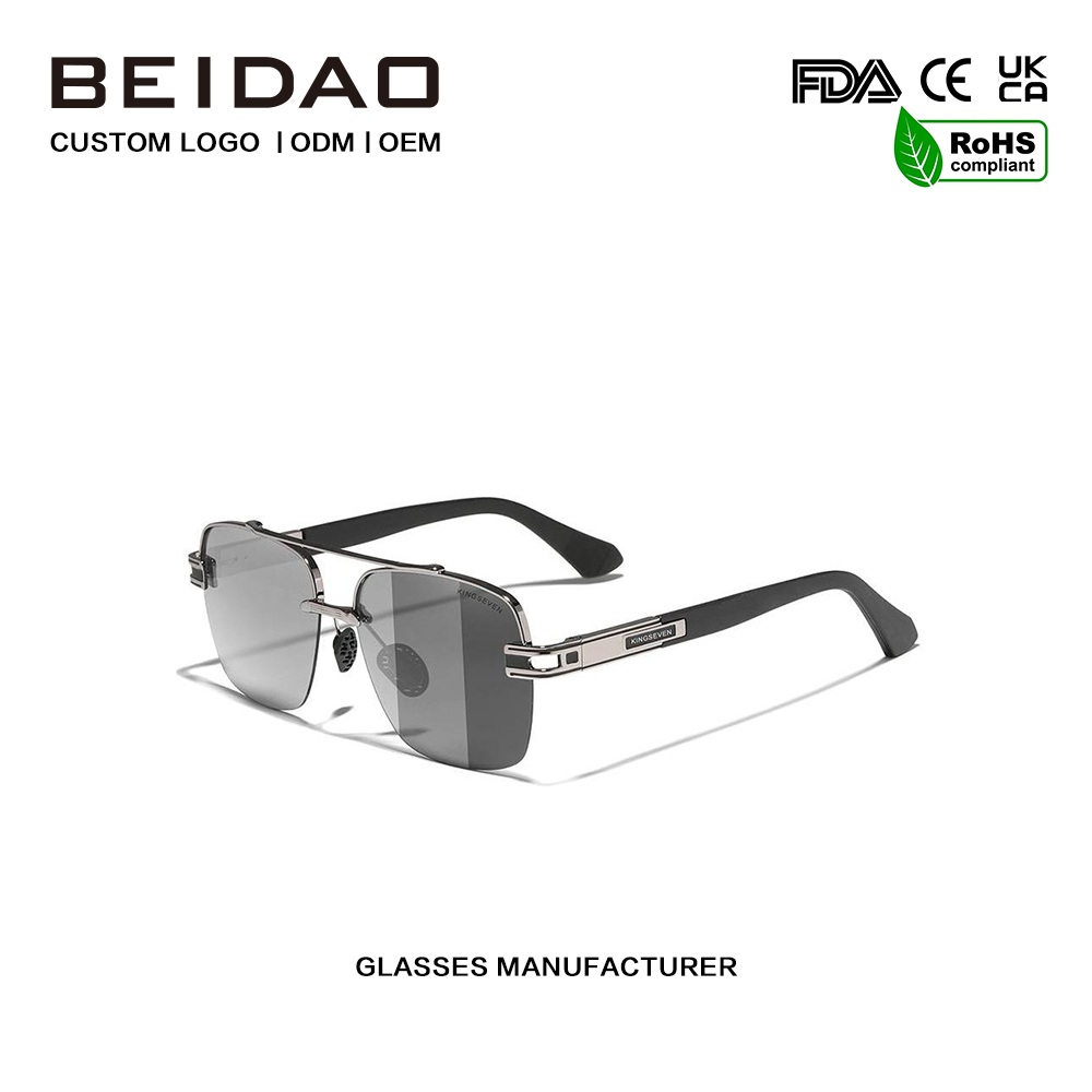 Cermin Mata Hitam Terpolarisasi Retro UV400 berwarna-warni