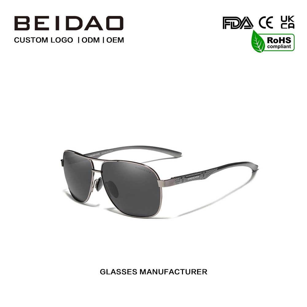 Cermin Mata Hitam Polarized Buatan Tangan Fesyen