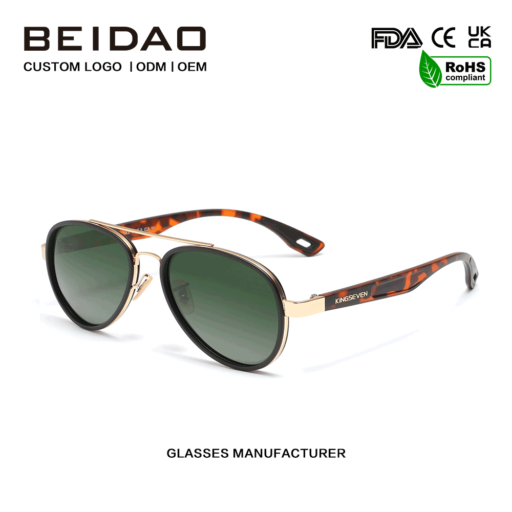 Cermin mata hitam aloi TR90 bergaya