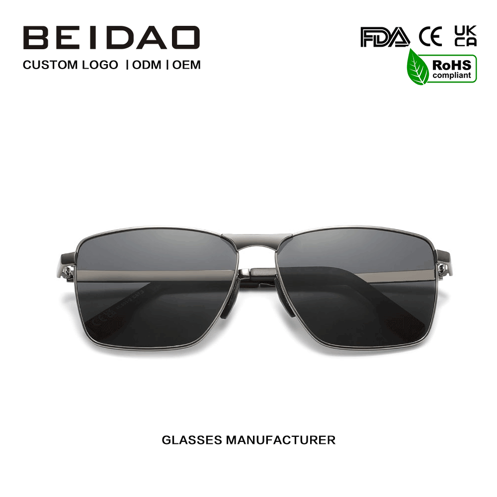 Cermin mata hitam Kanta TAC Polarisasi Dataran Aloi Mewah UV400