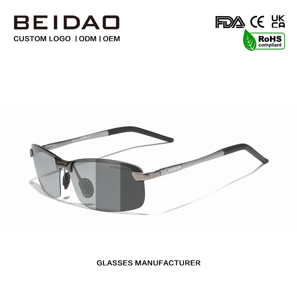 Cermin Mata Hitam Memandu Polarized Aloi Fesyen Moden untuk Wanita Lelaki