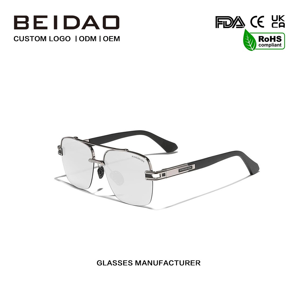 Cermin Mata Hitam Polarized Retro Berwarna-warni Rekaan Baharu