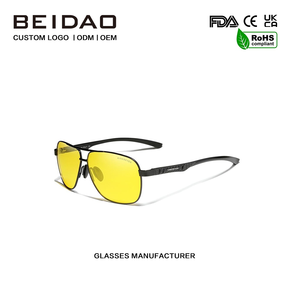 Cermin Mata Hitam Polarized Buatan Tangan Night Vision