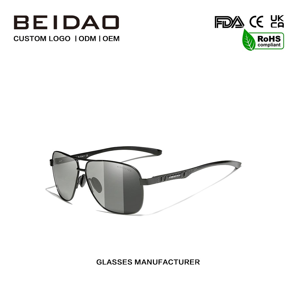 Cermin Mata Hitam Polarized Buatan Tangan Photochromic