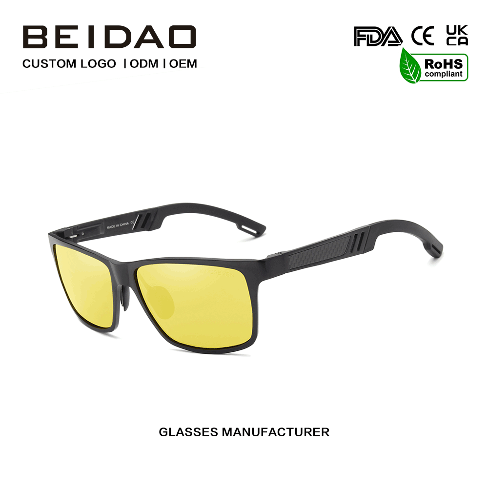 Cermin Mata Hitam Polarized Night Vision untuk Wanita Lelaki Borong