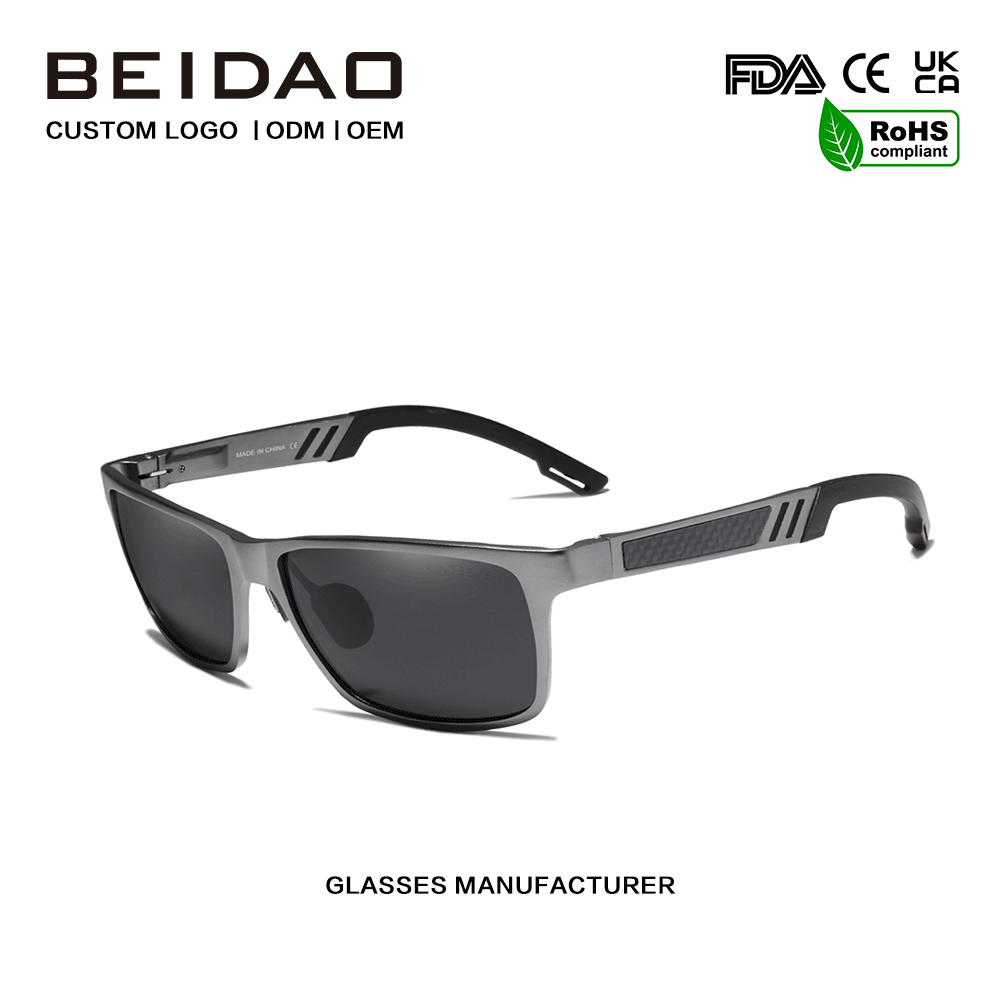 Polarized UV Protection Cermin Mata Hitam Luaran Untuk Wanita Lelaki Borong