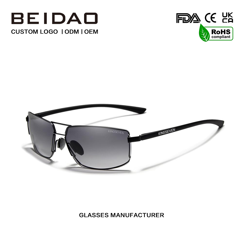 Cermin mata persegi Aluminium Polarized Sunglasses